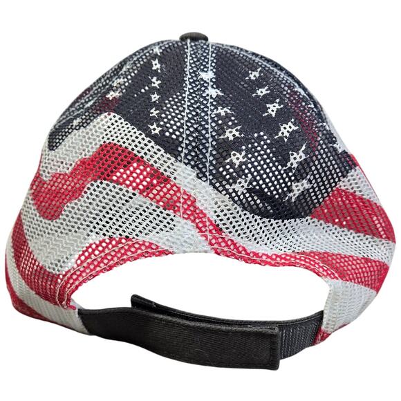 Cap America Flag Trucker Cap with Embroidered‎ GoDaddy Logo - Picture 4 of 8
